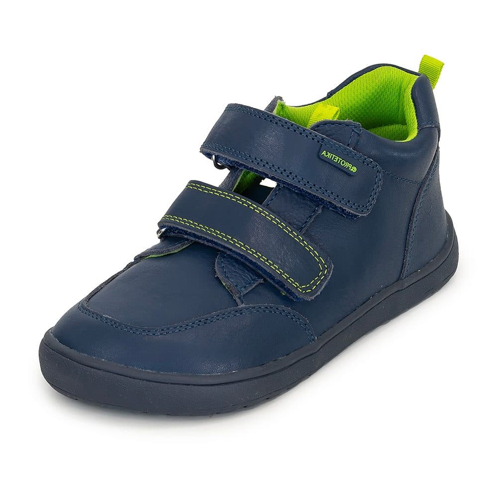 Chlapecké celoroční boty Barefoot DERIL DENIM, Protetika, tmavě modrá -