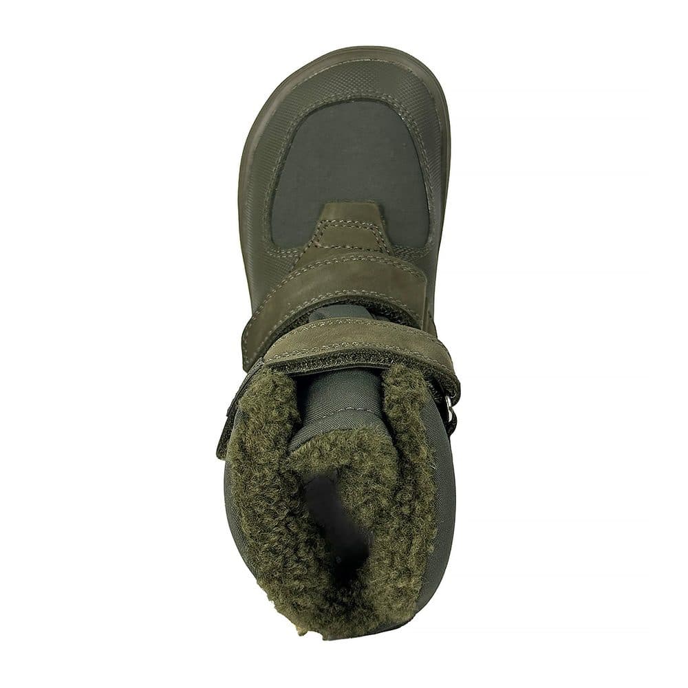 Chlapecké zimní barefoot boty PRO-tex Protetika - LENO KHAKI - 22 - náhled 2