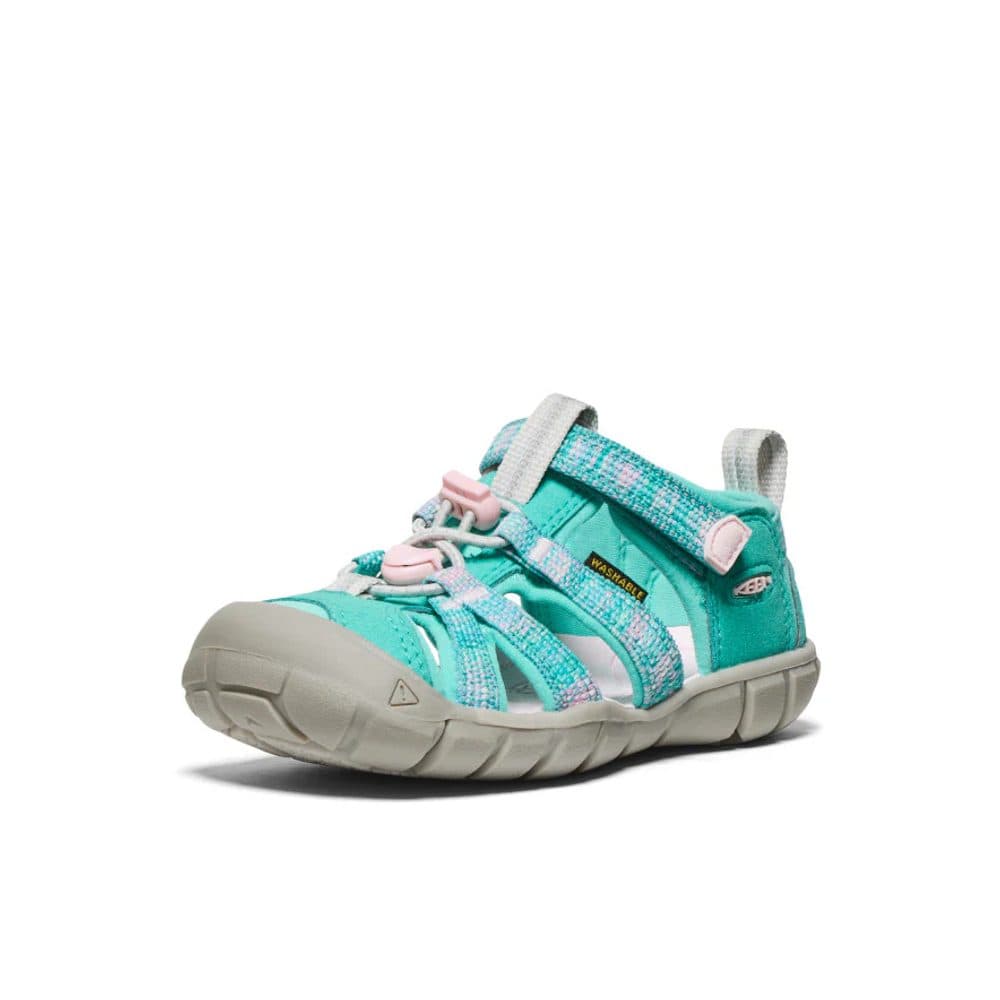 Dívčí sandály KEEN SEACAMP II CNX bright aqua/giggle pink -