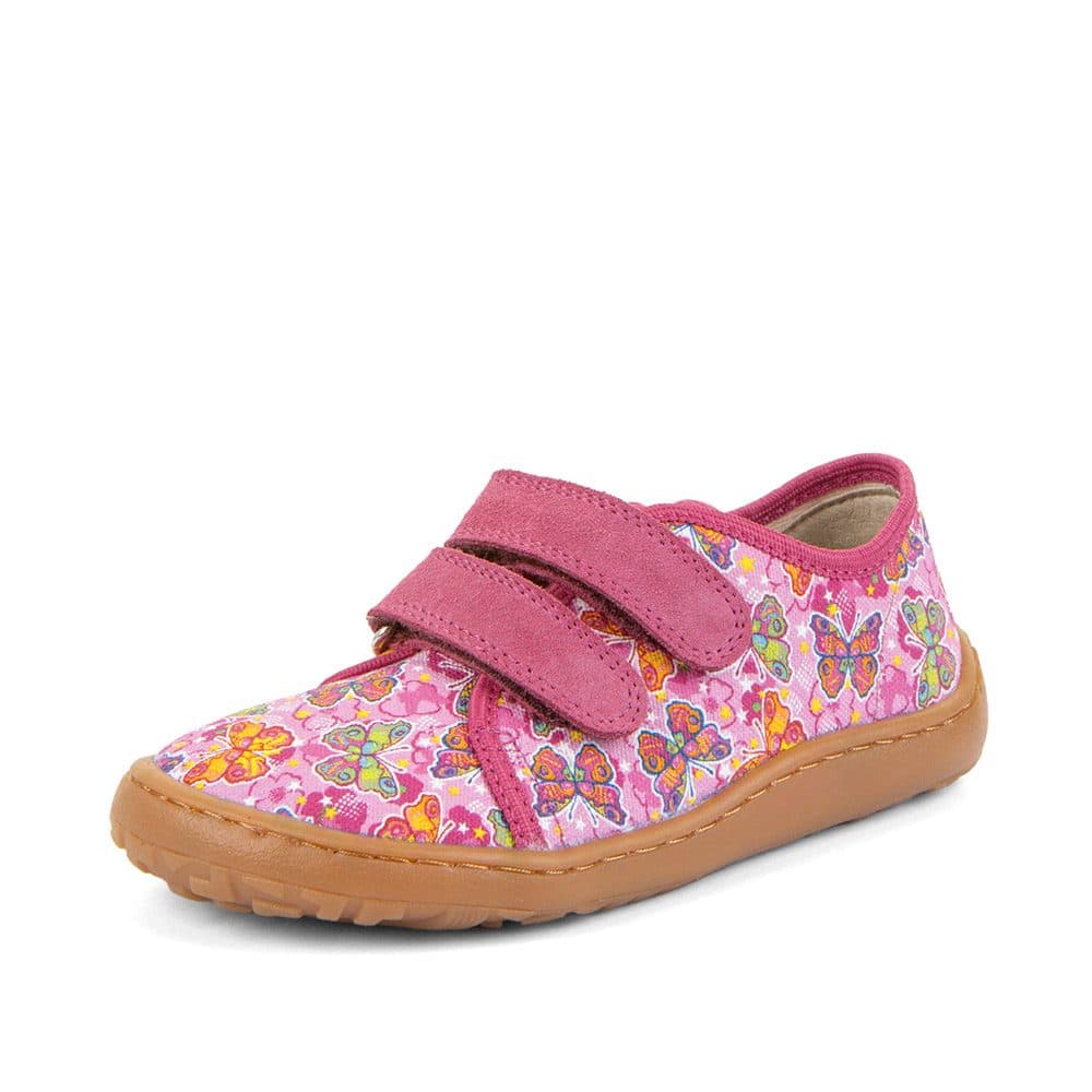 Dívčí plátěné barefoot tenisky CANVAS FUXIA/PINK Froddo G1700440-11 -