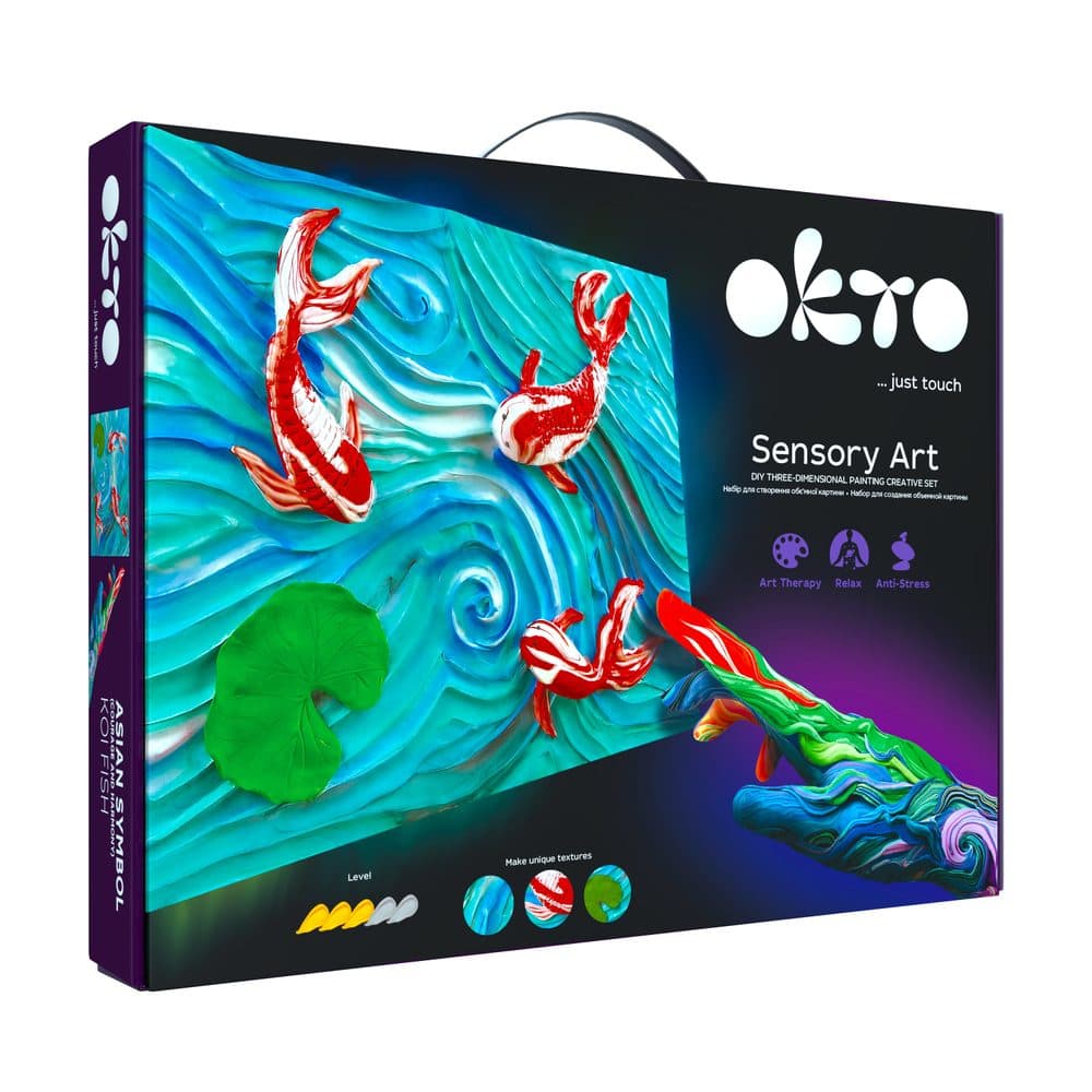 OKTO SENSORY ART výtvarná sada ”Kapři koi” 30x40 cm, OKTO, W034370