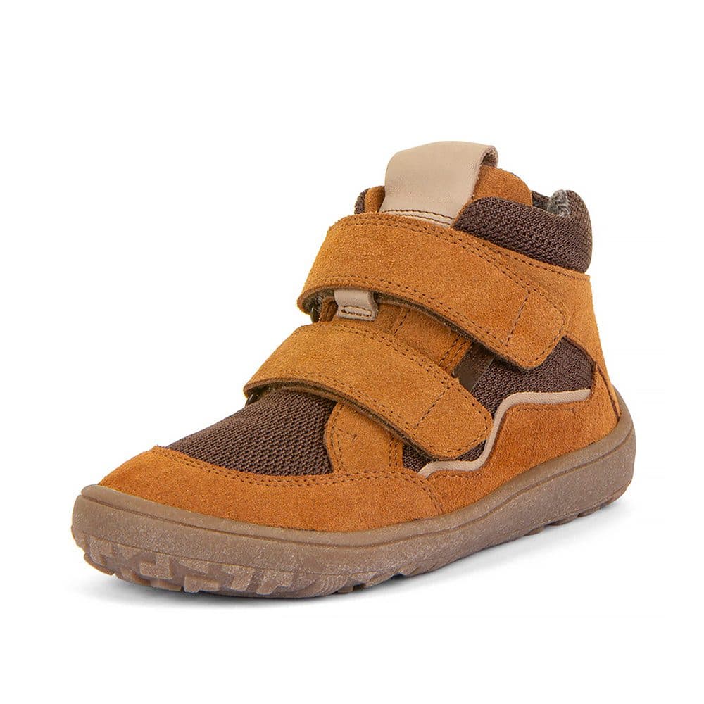 Dětské zimní barefoot boty TEX WOOL Cognac, Froddo, G3110254-14W, hnědá -