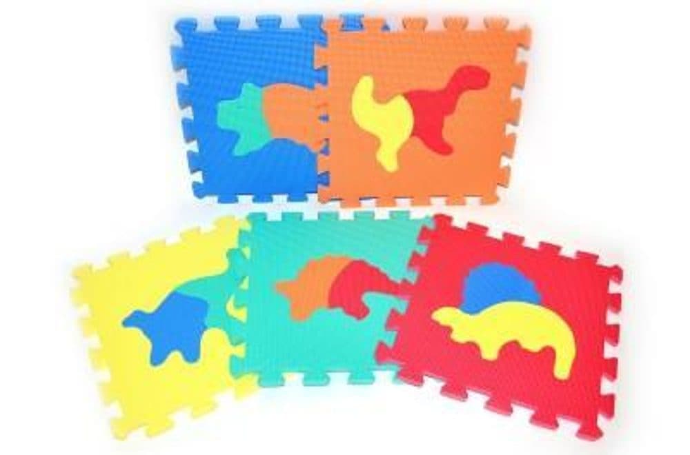 Měkké puzzle bloky DINO 30 cm, WIKY, 118641
