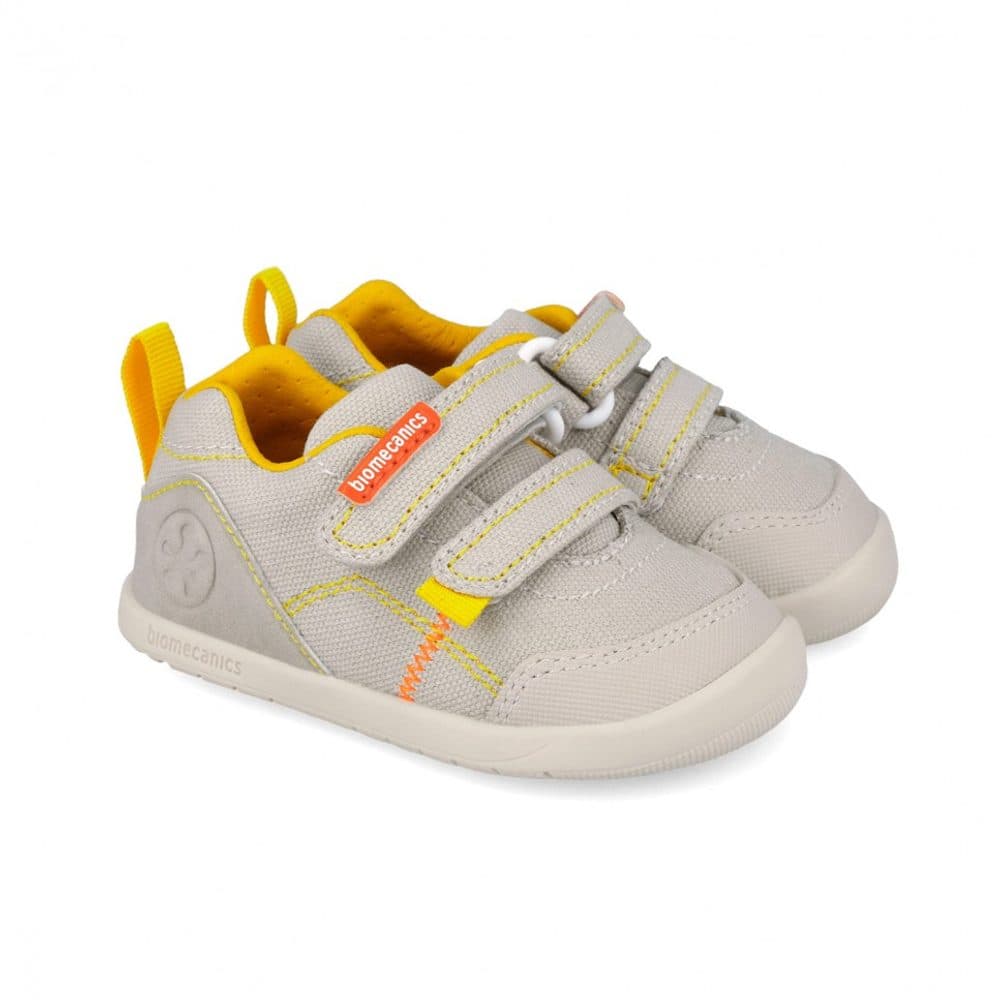 Chlapecké barefoot plátěné tenisky LONA BASICA BEIGE Y AMARILLO Biomecanisc 262190-C891 - 22 - náhled 2