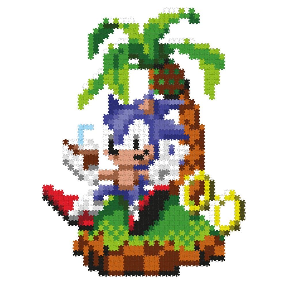 Jixelz REMIX Sonic puzzle plastové pixel art Chillin' Sonic, JIXELZ, W053139