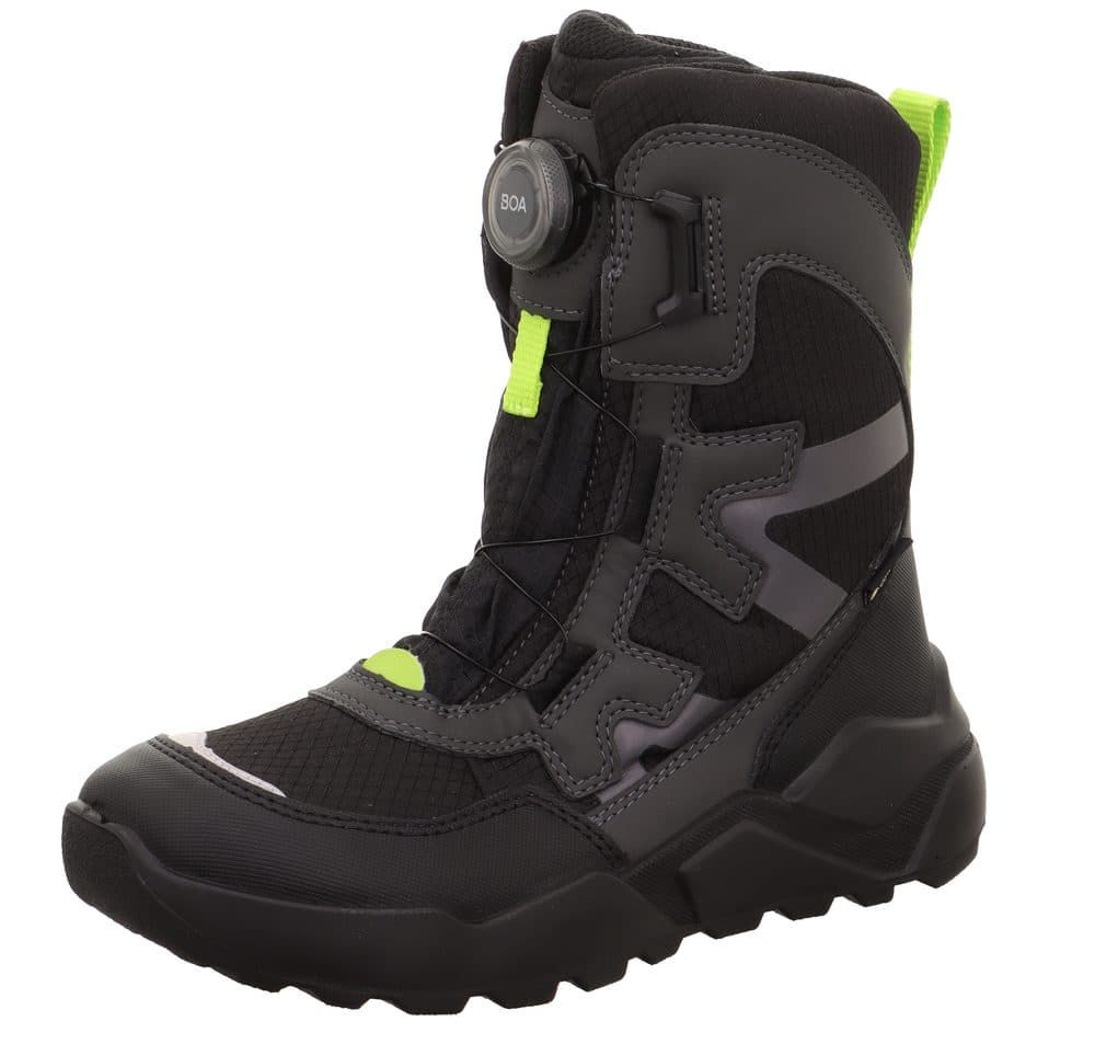 Chlapecké zimní boty ROCKET Black/Green Gore-Tex, Superfit , 1-000403-0020, zelená - 37