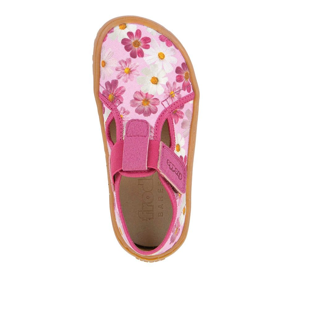 Dívčí plátěné barefoot přezůvky CANVAS T-BAR FLOWERS Froddo G1700439-4 - 30 - náhled 2