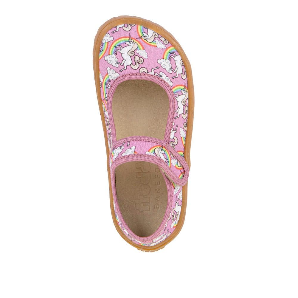 Dívčí plátěné barefoot baleríny CANVAS BALETTY WHITE/PINK FRODDO G1700437-3 - 25 - náhled 2