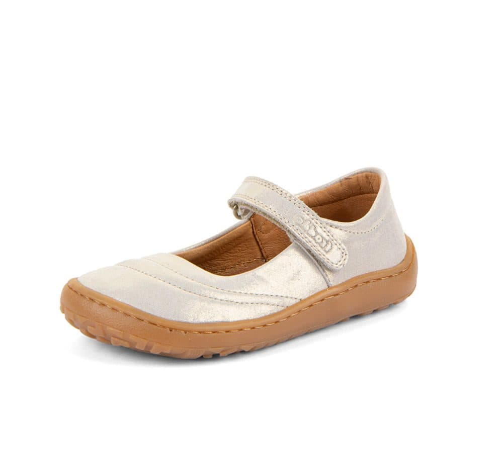 Dívčí barefoot kožené baleríny MARY J GOLD SHINE Froddo G3140195-2 -