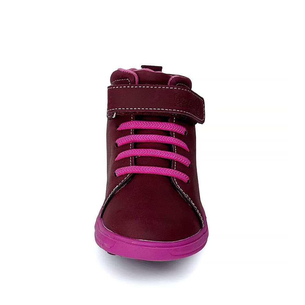 Dívčí celoroční barefoot boty Bugga KAMA Burgundy B00200-07 - 25 - náhled 2