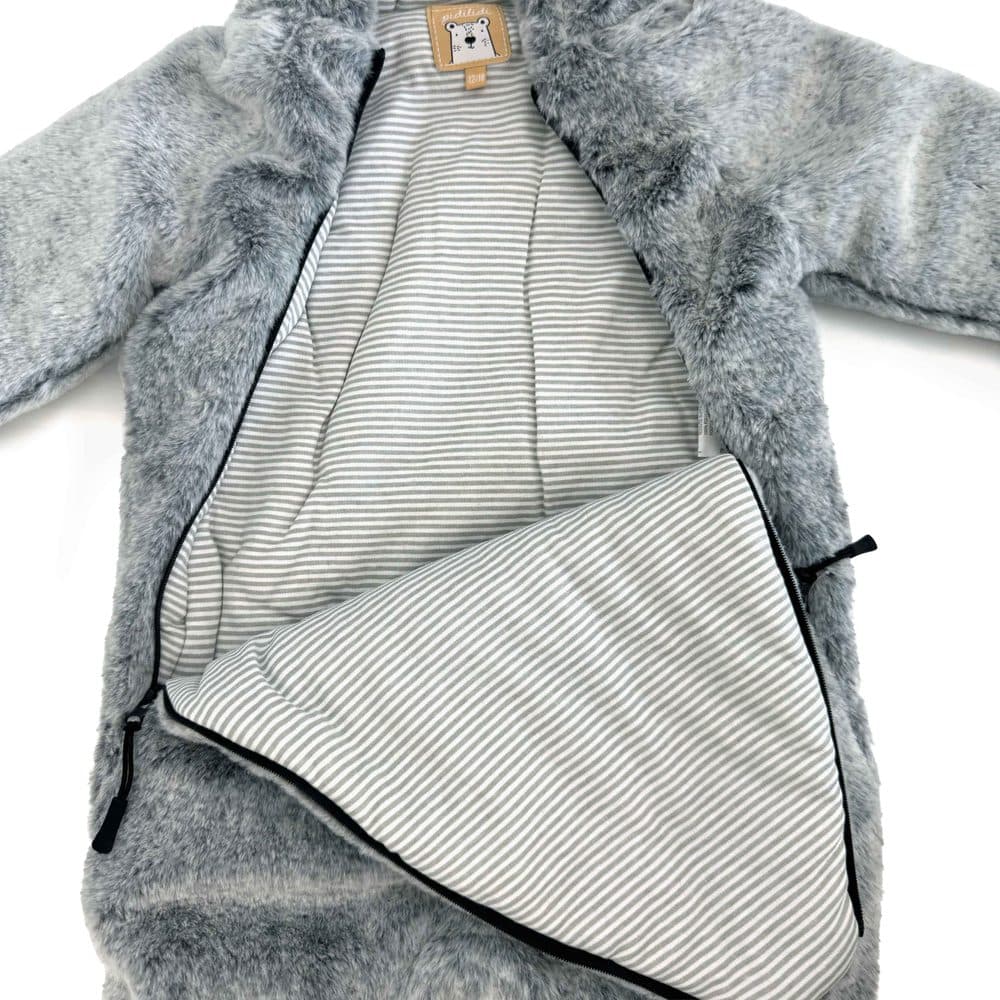 Zimní kojenecká kombinéza Pidilidi PD1167-09 Gray - 56/62 | 0-3m - náhled 2