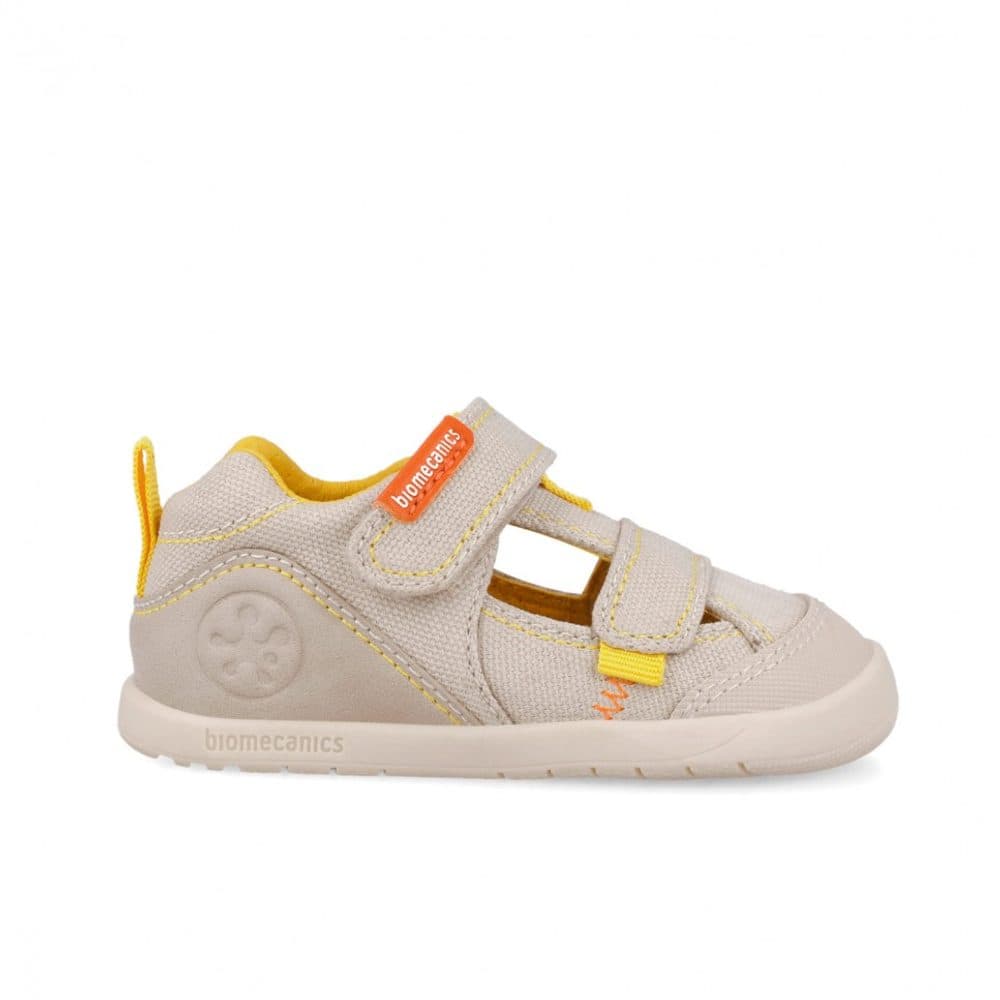 Dětské barefoot sandály LONA BASICA BEIGE Y AMARILLO Biomecanics 262191-C891 - 22 - náhled 3