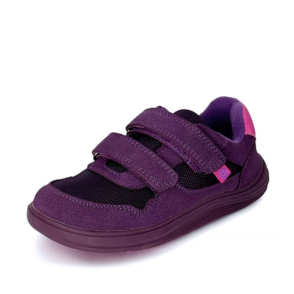 Dívčí celoroční barefoot tenisky Bugga SAFI Dark Purple B00201-06 -