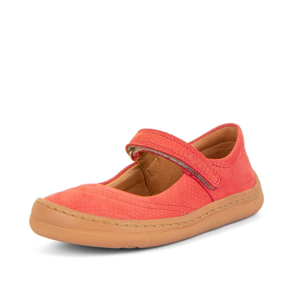 Dívčí barefoot baleríny MARY J Coral Froddo G3140184-7 červená -