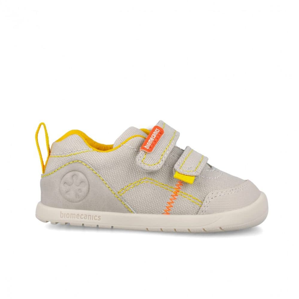 Chlapecké barefoot plátěné tenisky LONA BASICA BEIGE Y AMARILLO Biomecanisc 262190-C891 - 22 - náhled 5