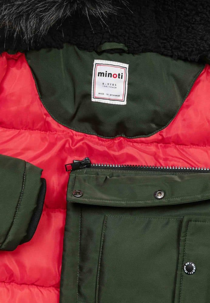 Kabát chlapecký Parka, Minoti, 11COAT 21, khaki - 104/110 | 4/5let - náhled 3
