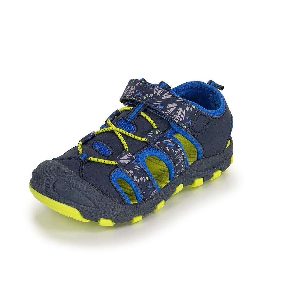 Chlapecké sandály BUGGA LUMA Dark Blue/Yellow - tmavě modré -