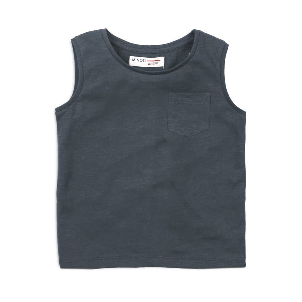 Tílko chlapecké, Minoti, 1VEST 5, šedá -