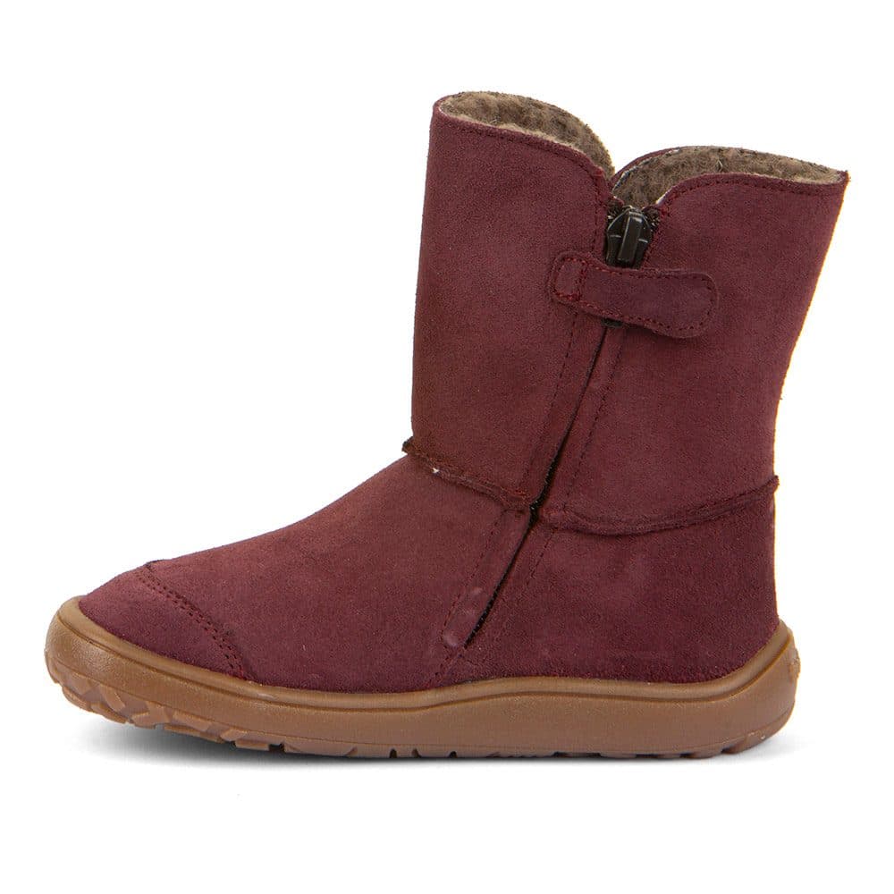 Dívčí zimní barefoot boty TEX SUEDE Bordeaux  G3160250-1 - 26 - náhled 3