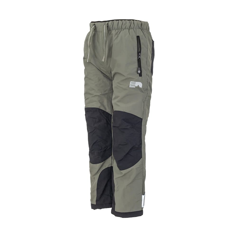 kalhoty sportovní outdoorové, podšité fleezovou podšívkou, Pidilidi, PD1121-14, khaki - 104 | 4roky - náhled 3