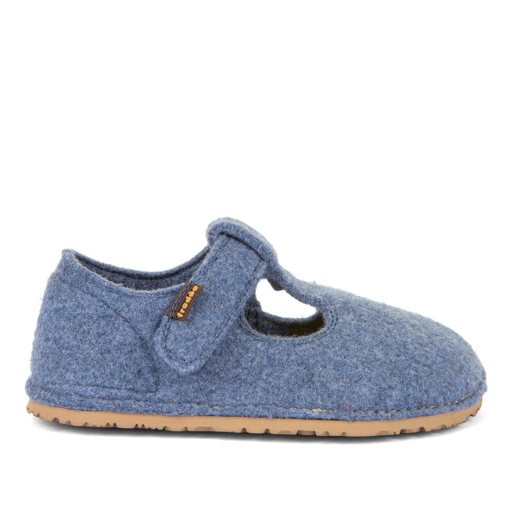 Chlapecké barefoot bačkory FLEXY WOOLY Denim; Froddo; G1700378-1; modrá - 29 - náhled 5
