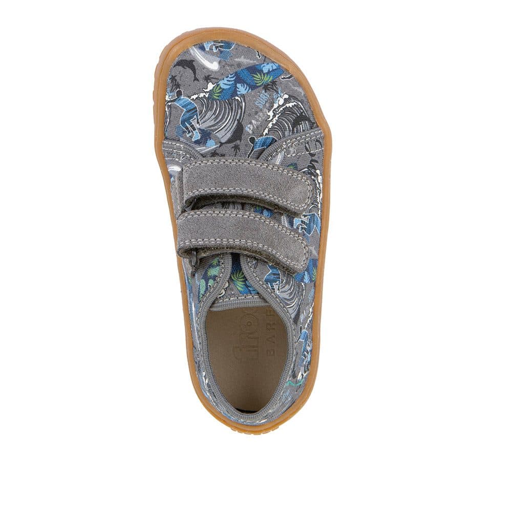 Dětské plátěné barefoot tenisky CANVAS GRAY+ Froddo G1700440-8 - 25 - náhled 2