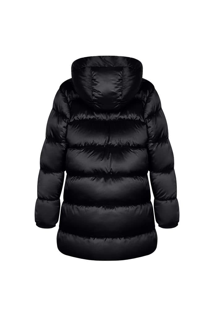Kabát dívčí nylonový Puffa podšitý microfleecem, Minoti, 12COAT 2, černá - 104/110 | 4/5let - náhled 2