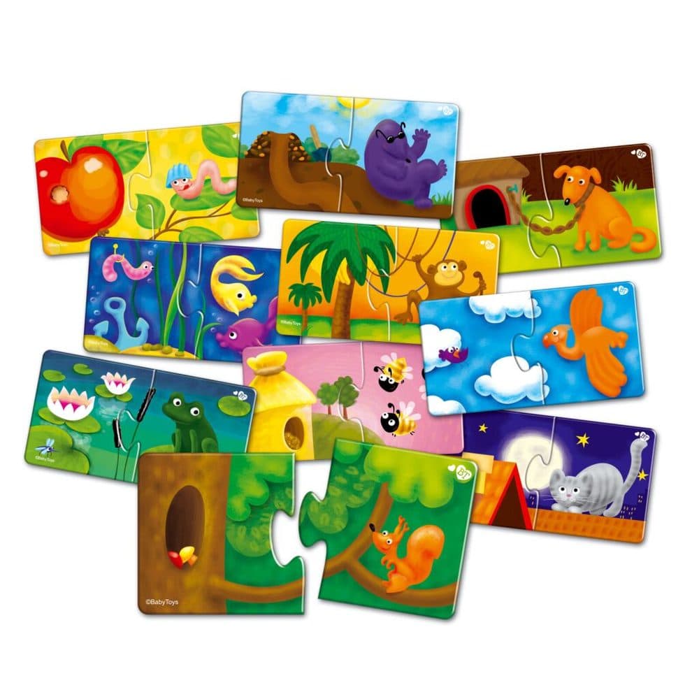 Far Far Land Puzzle párovací domečky zvířat, Far Far Land, W022264 - náhled 2