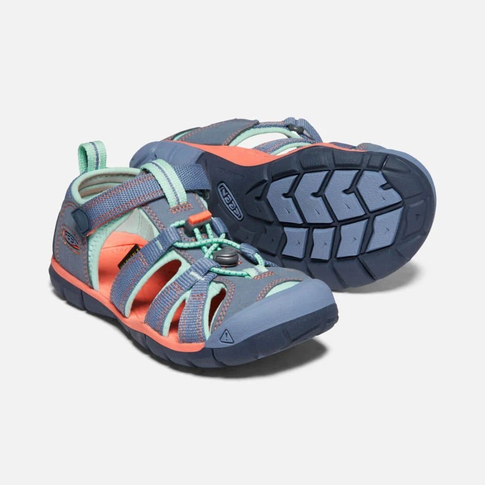 Dětské sandály SEACAMP II CNX, FLINT STONE/OCEAN WAVE, keen, 1022990/1022975, modrá - 24 - náhled 4
