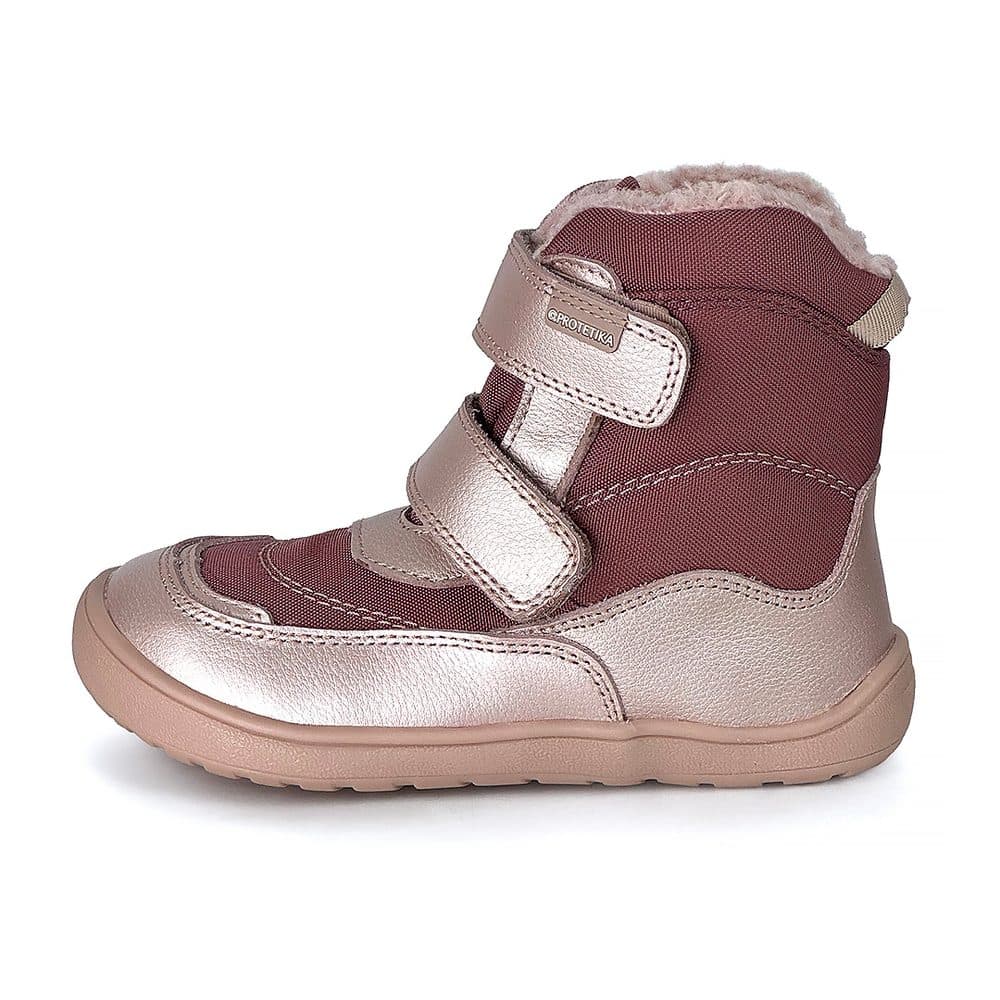 Dívčí zimní barefoot boty PRO-tex Protetika - NUT PINK - 22 - náhled 2