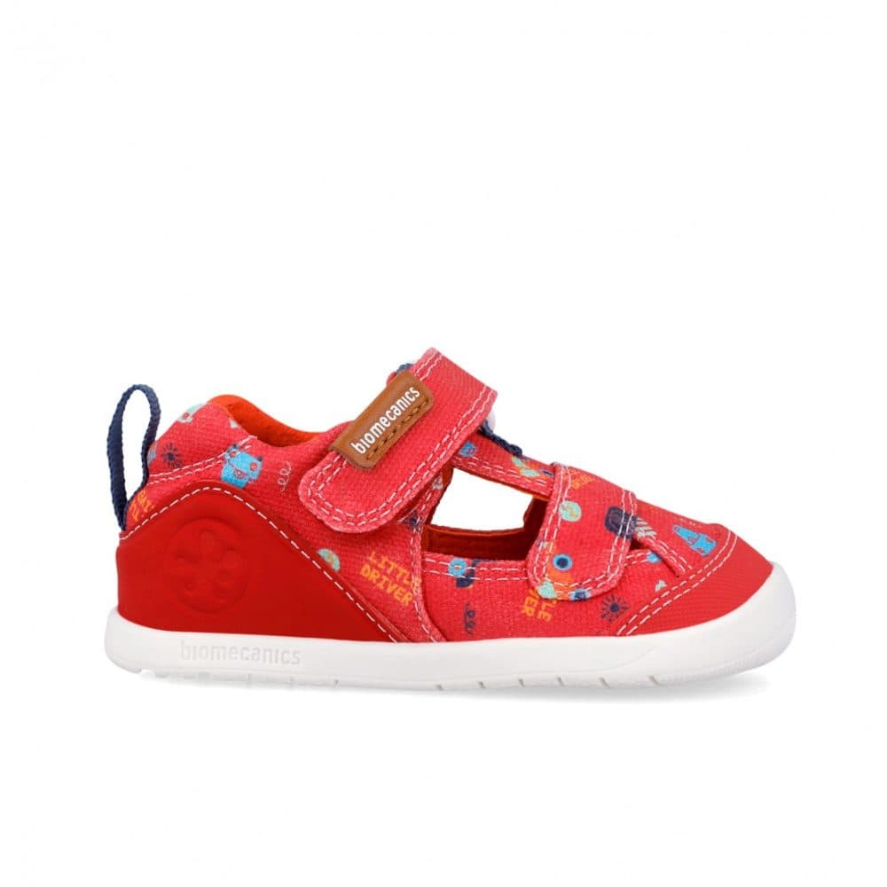 Dívčí barefoot sandály LONA ESTAMPADA ROJO Biomecanics 262197-B204 - 22 - náhled 3