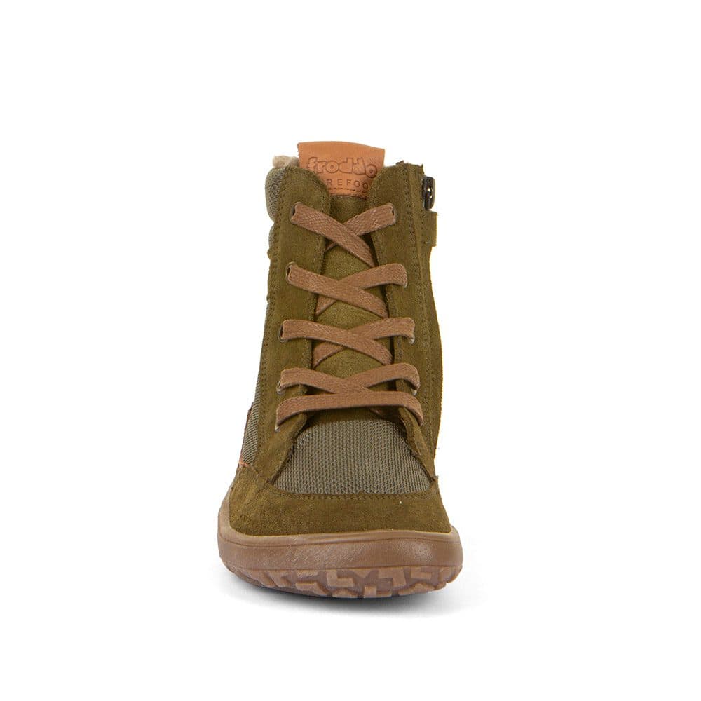 Dětské zimní barefoot boty TEX WOOL GROW Olive, Froddo, G3160234-3, olivová - 32 - náhled 5