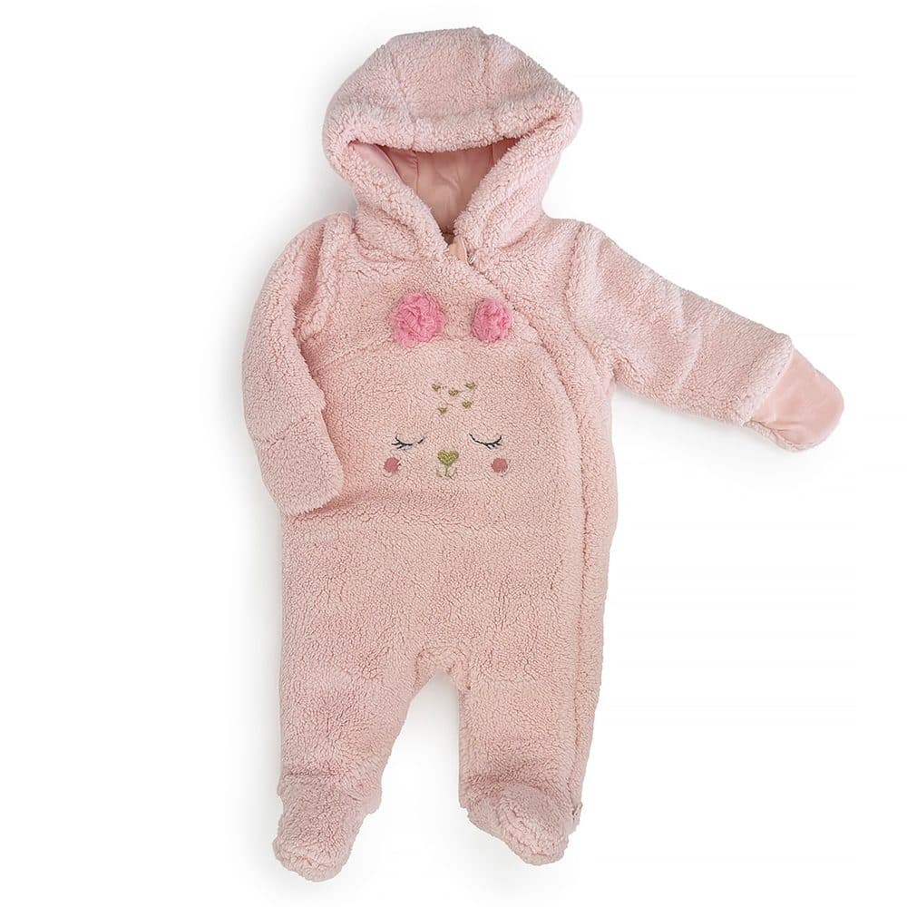 Zimní dívčí kojenecká kombinéza Pidilidi PD1169-03 Pink -