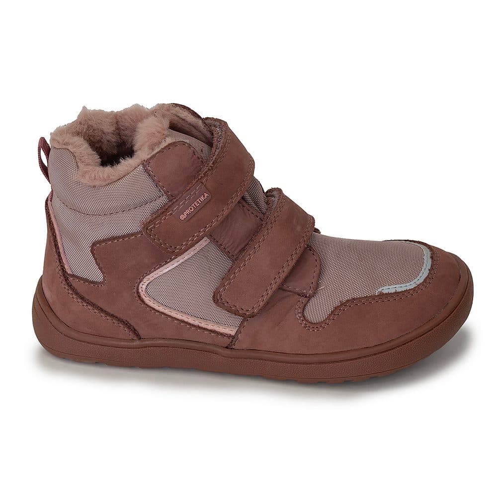 Dívčí zimní barefoot boty DAXI OLD PINK, Protetika, starorůžová - 23 - náhled 2