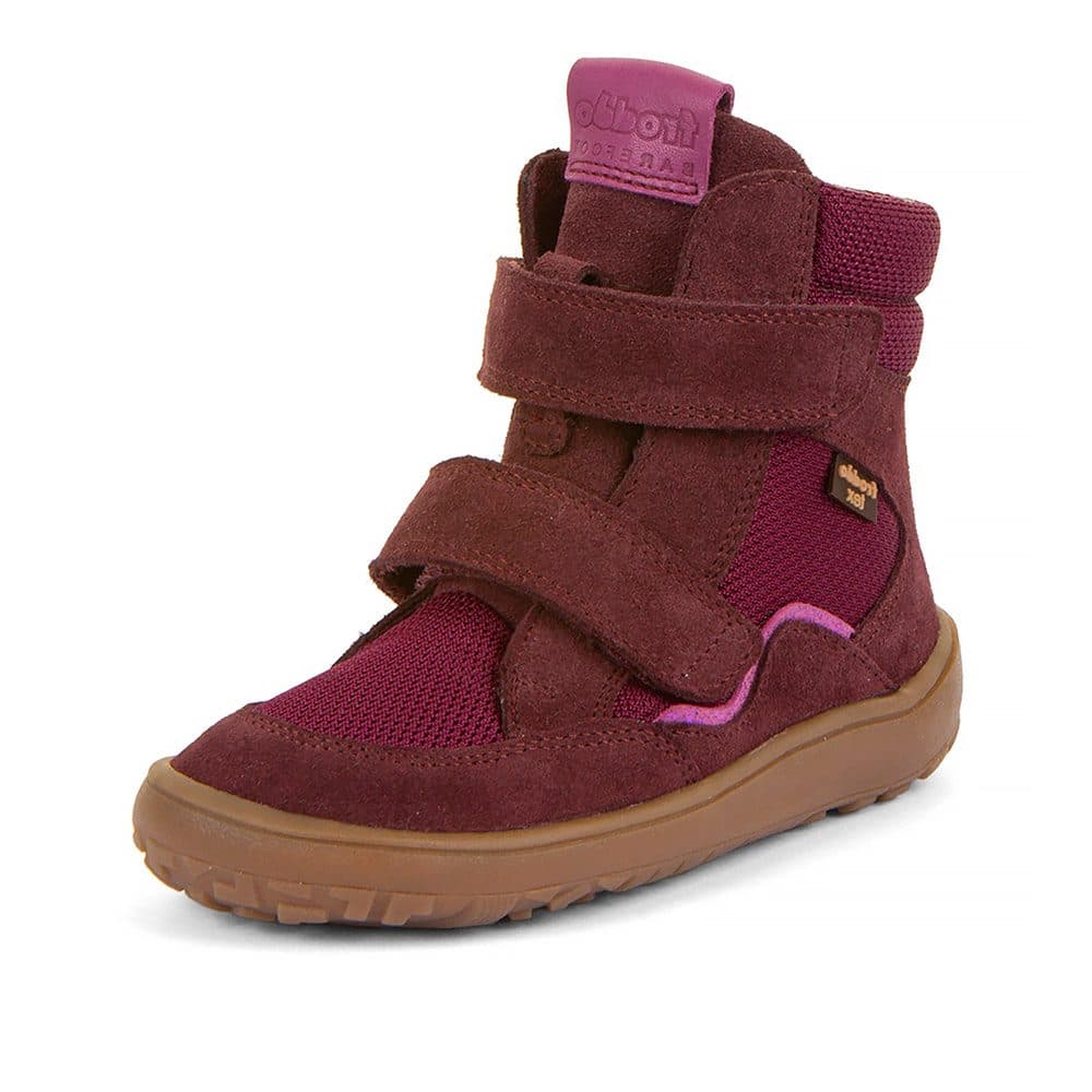 Dívčí zimní barefoot boty TEX WINTER TL Bordeaux Froddo G3160247-6T -