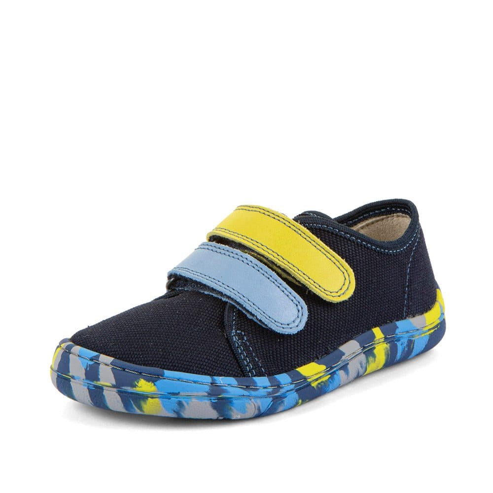 Chlapecké plátěné barefoot tenisky CANVAS BLUE+ Froddo G1700440-14 -