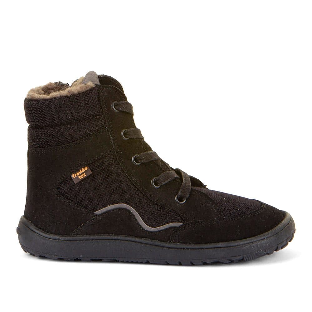 Dětské zimní barefoot boty TEX WOOL GROW Black, Froddo, G3160234-4, černá - 35 - náhled 3