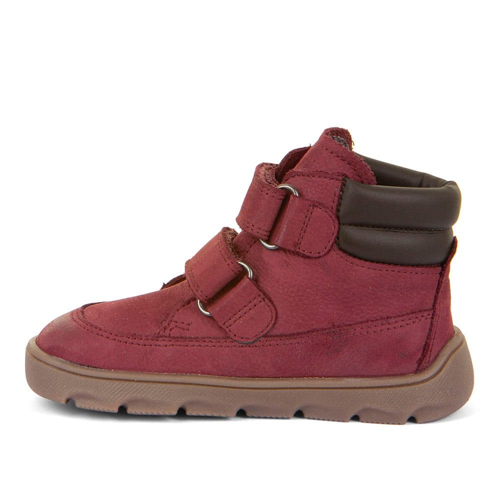 Dívčí zimní barefoot boty ZERU TEX Bordeaux, Froddo, G2110150-6, červená - 20 - náhled 2