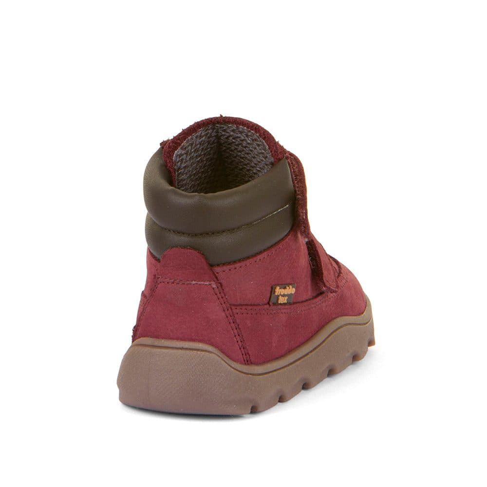 Dívčí zimní barefoot boty ZERU TEX Bordeaux, Froddo, G2110150-6, červená - 20 - náhled 4