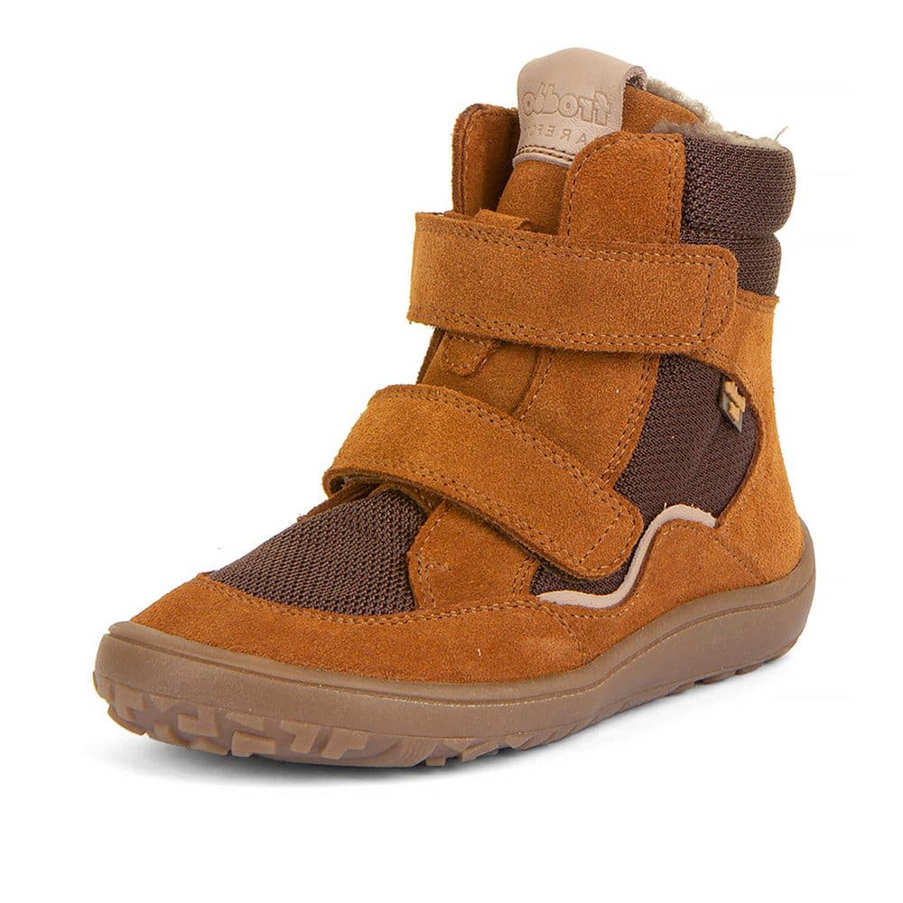 Dětské zimní barefoot boty TEX WINTER Cognac, Froddo, G3160233-1, hnědá - 23 - náhled 1