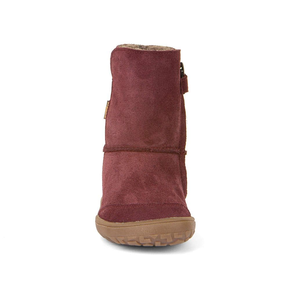 Dívčí zimní barefoot boty TEX SUEDE  Bordeaux, Froddo, G3160238-1, červená - 25 - náhled 5