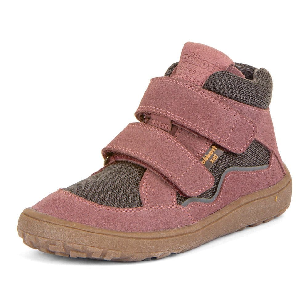 Dívčí barefoot boty TEX AUTUMN Gray/Pink Froddo G3110254-6 - šedá -