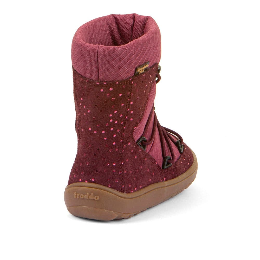 Dívčí zimní barefoot boty TEX TRACK WOOL Bordeaux+ G3160251-7 - 25 - náhled 5