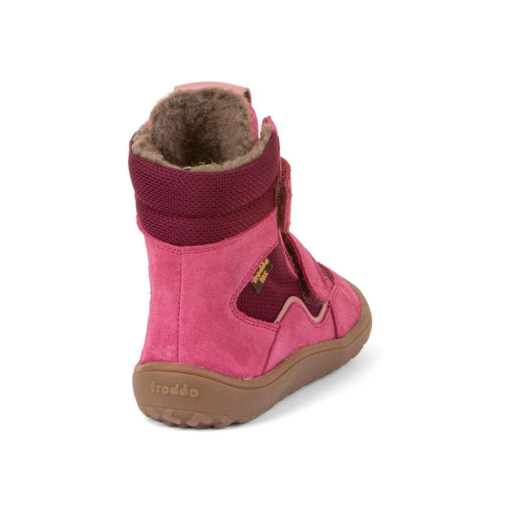 Dívčí zimní barefoot boty TEX WINTER Fuxia, Froddo, G3160233-5, fuxia - 23 - náhled 3