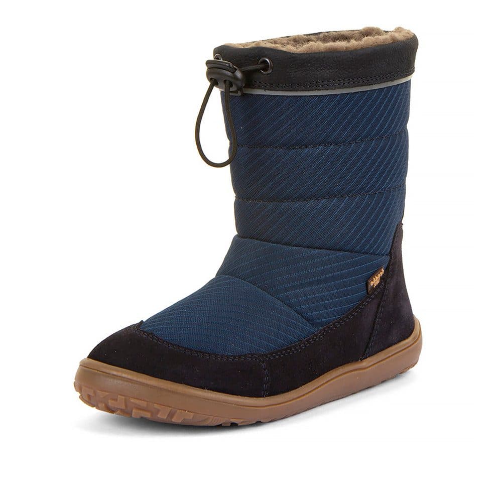 Dětské zimní barefoot sněhule UP TEX SNOW WOOL Dark Blue G3160249-1 -