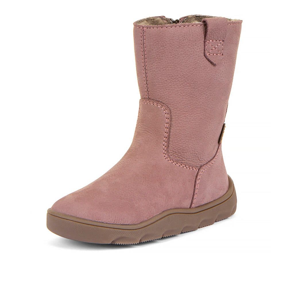 Dívčí zimní barefoot kozačky ZERU TEX BOOT Dark Pink G3160257-3 -