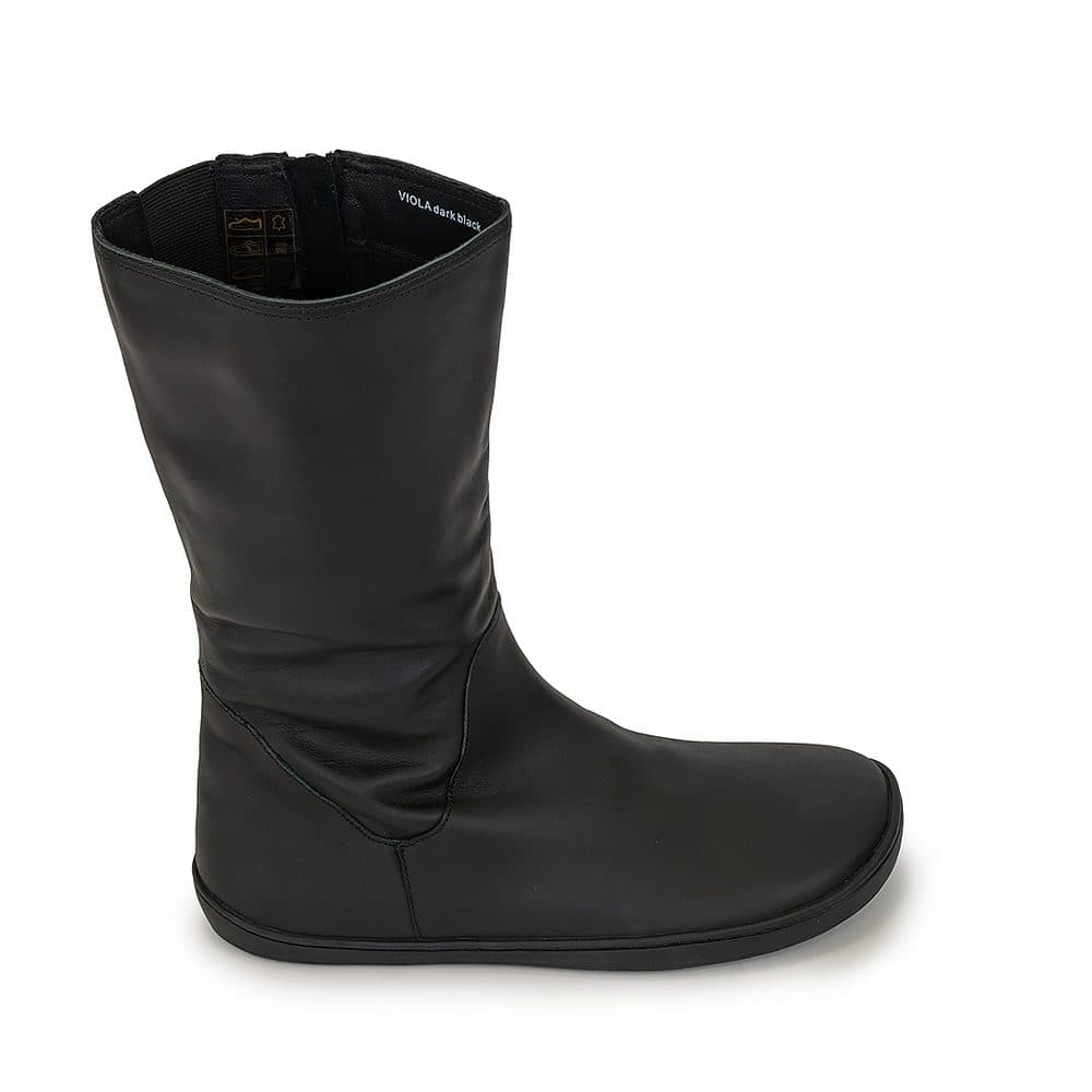 Dámské barefoot zimní boty VIOLA DARK BLACK, Protetika, tmavě černá -