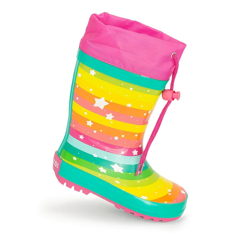 dívčí holínky gumové - potisk rainbow, Pidilidi, PL0051-01, holka - 23 - náhled 5