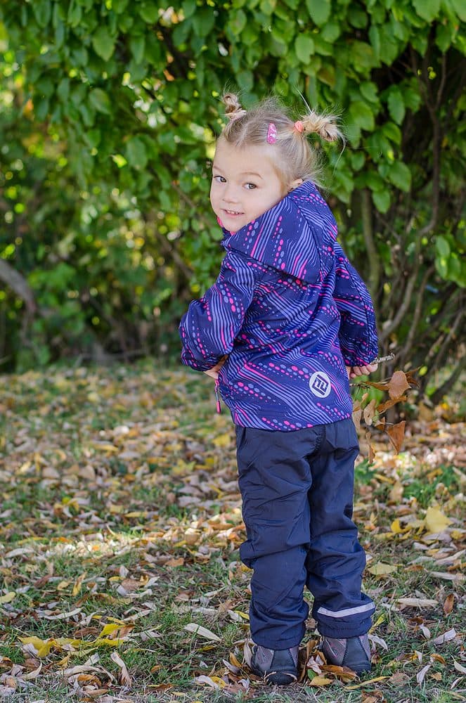 bunda softshellová dívčí s kapucí, Pidilidi, PD1102-01, růžová - 104 | 4roky - náhled 2