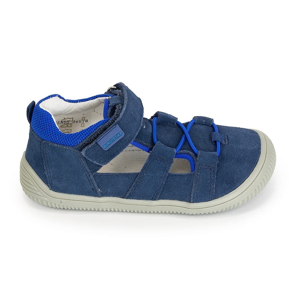 chlapecké sandály Barefoot KENDY DENIM, Protetika, tmavě modrá - 21 - náhled 3